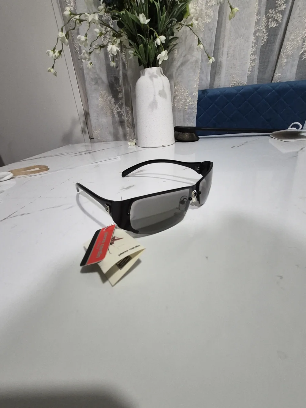 Pierre Cardin Men’s Black Frame Sunglasses with Dark Lenses 🔥Y2K🔥
